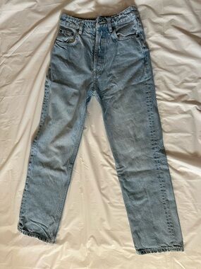 Classic Light Blue Straight-Leg Jeans